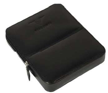 Visconti Cases - Visconti 6 Pen Leather Case Holder Black